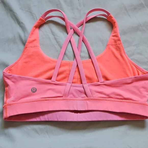 Lululemon Pink Women's Sports Bra, Size L - Picture 2 of 4